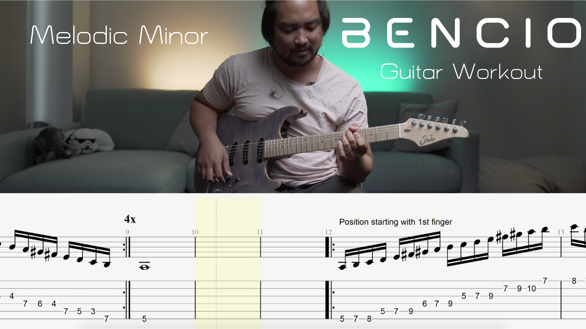 Melodic Minor - Bencio Guitar Workout